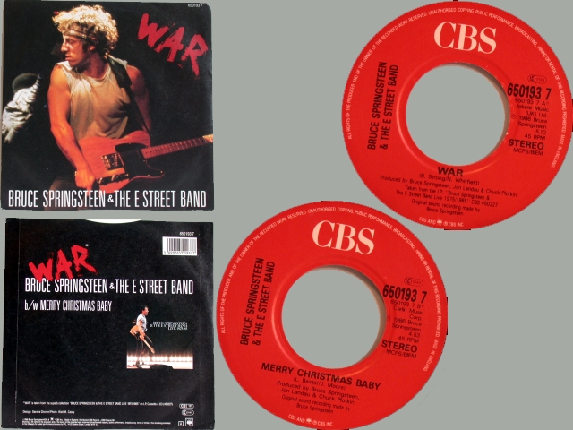 Bruce Springsteen - WAR / MERRY CHRISTMAS BABY